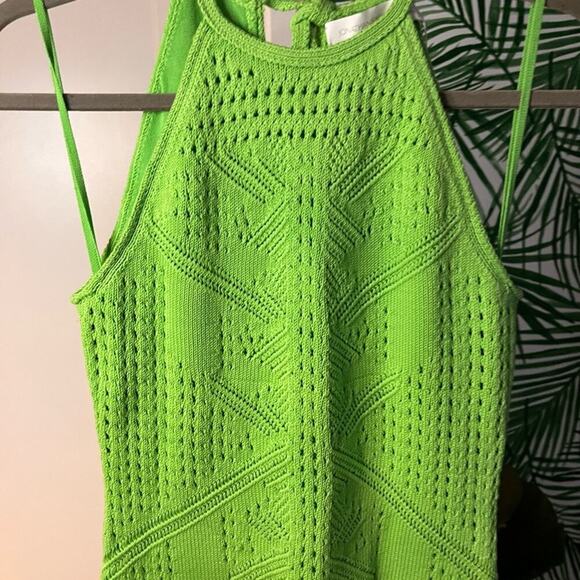 Jonathan Simkhai Bright Green Shireen Engineered Lace Mini Dress NWT XS - Picture 8 of 15